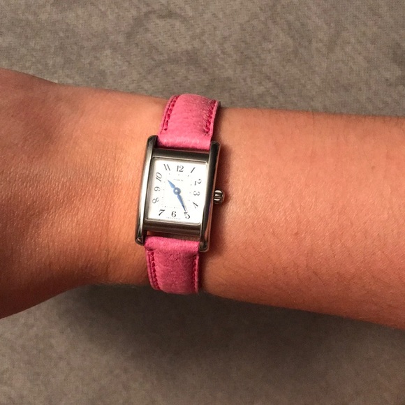 Coach Accessories - Coach Leather and Silver Watch Coach Accessories - Coach Leather and Silver Watch